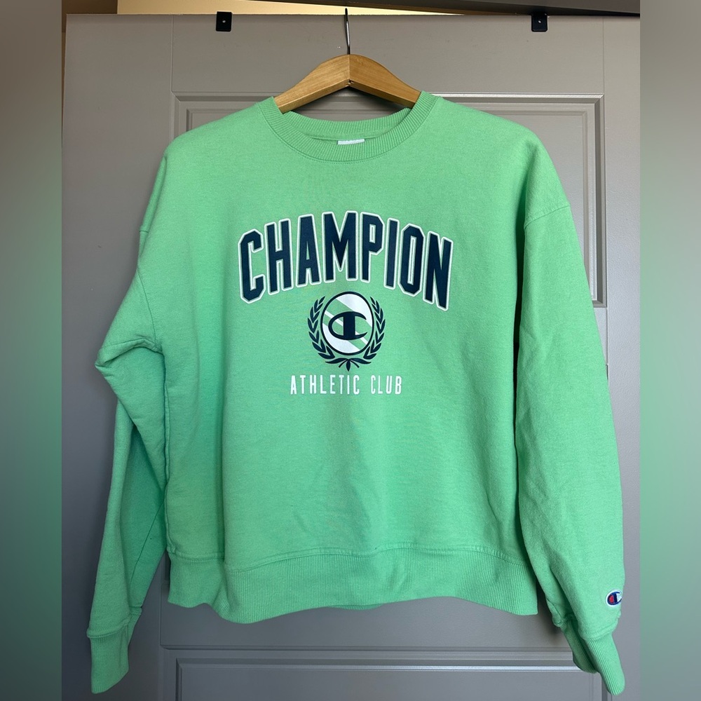 Champion Mint Green Athletic Club Sweatshirt